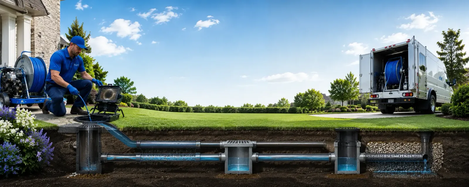 Outdoor drain cleaning information for Nevada, MO